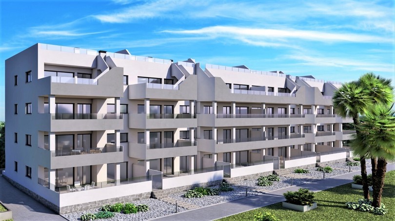 Costa Blancalle loistavalle paikalle tulevia uusia 2023 vuoden loppuun mennessä valmistuvia asuntoja.