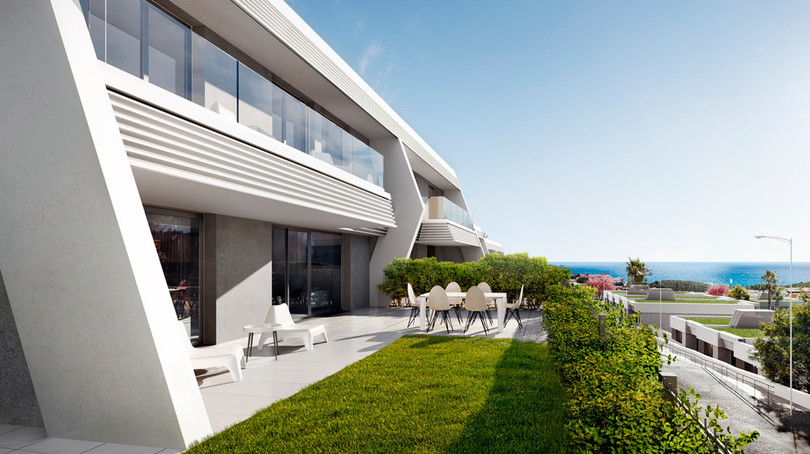 Moderneja asuntoja merinäköaloin golfkentän vieressä, La Cala de Mijas!