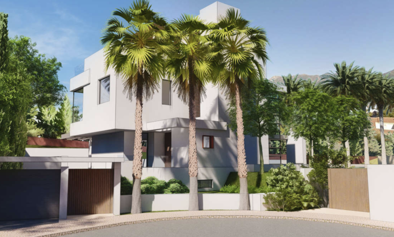 Luksushuviloita golfkentän ja meren läheisyydessä, Marbella, Aurinkorannikko!